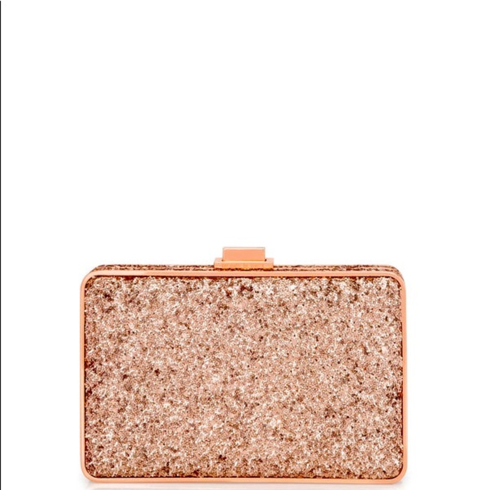 Henri Bendel NY Party Starter Clutch Rose Gold